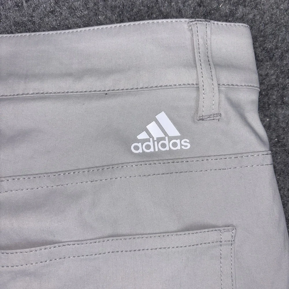 Adidas Performance Pants Mens 32x30 (Fits 32x27) Gray Golf Athletic Stretch EUC